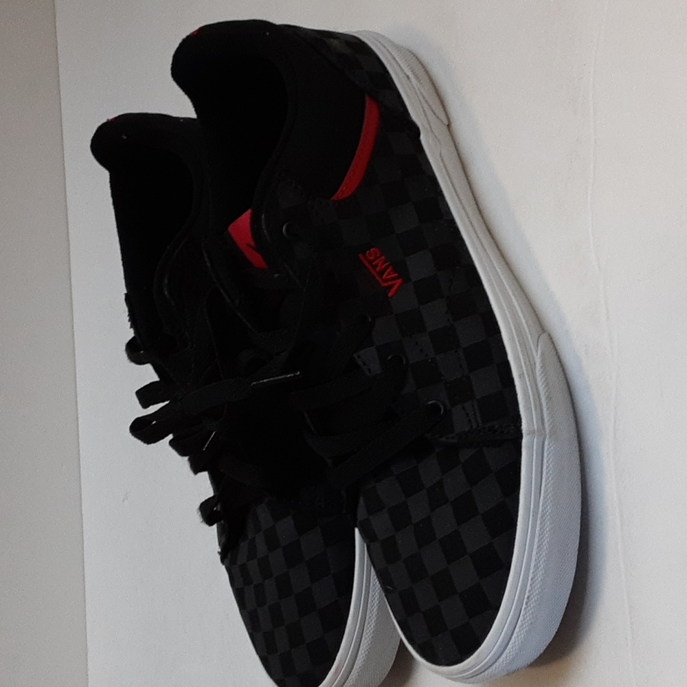 Vans Seldan Shoes Youth Size 7 Black Check - Picture 4 of 9